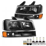 GMC Savana 2003-2025 Black LED Headlight Bulbs Set Complete Kit GMC Savana 2003-2025 Black LED Headlight Bulbs Set Complete Kit
