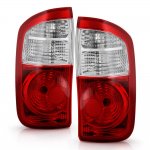 Toyota Tundra Double Cab 2004-2006 Tail Lights Red Clear