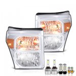 Ford F350 Super Duty 2011-2016 LED Headlight Bulbs Set Complete Kit