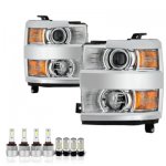 Chevy Silverado 2500HD 2015-2019 LED Headlight Bulbs Set Complete Kit