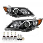 Toyota Camry 2012-2014 Black LED Headlight Bulbs Set Complete Kit