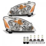 Nissan Altima 2002-2004 LED Headlight Bulbs Set Complete Kit
