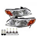 Honda Civic Sedan 2006-2011 LED Headlight Bulbs Set Complete Kit