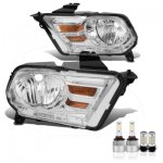 Ford Mustang 2010-2014 LED Headlight Bulbs Set Complete Kit