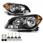 Chevy Malibu 2008-2012 Black LED Headlight Bulbs Set Complete Kit