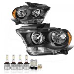 Dodge Durango 2011-2013 Black LED Headlight Bulbs Set Complete Kit Dodge Durango 2011-2013 Black LED Headlight Bulbs Set Complete Kit
