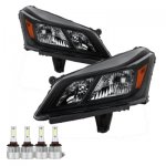 Chevy Traverse 2013-2017 Black LED Headlight Bulbs Set Complete Kit