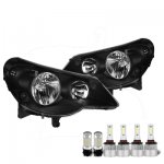 Chrysler Sebring 2007-2010 Black LED Headlight Bulbs Set Complete Kit
