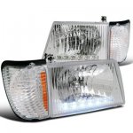 Ford E150 1992-2007 Headlights LED DRL and Corner Lights