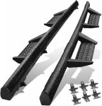 Jeep Wrangler JL 4-Door 2018-2026 Black Nerf Bars