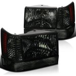 Jeep Grand Cherokee 1993-1996 Smoked Headlights Set