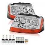 Jeep Grand Cherokee 1999-2004 Laredo LED Headlight Bulbs Complete Kit