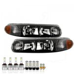 Buick Century 1997-2005 Black LED Headlight Bulbs Complete Kit