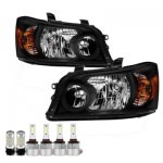 Toyota Highlander 2004-2007 Black LED Headlight Bulbs Set Complete Kit