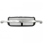 Chevy Silverado 3500HD 2001-2002 Chrome and Black Replacement Grille