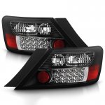 Honda Civic Coupe 2006-2011 Black LED Tail Lights