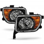 Honda Element 2003-2008 Black Euro Headlights