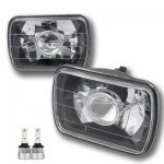 Ford Econoline Van 1979-1995 LED Black Chrome Projector Headlights Kit