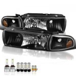 Chevy Impala 1991-1996 Black LED Headlight Bulbs Set Complete Kit Chevy Impala 1991-1996 Black LED Headlight Bulbs Set Complete Kit