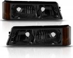 Chevy Silverado 1500HD 2003-2006 Smoked Front Bumper Lights