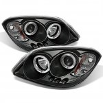 Pontiac G5 2005-2009 Black Dual Halo Projector Headlights with LED