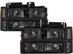 Chevy Suburban 1988-1993 Smoked Euro Headlights and Bumper Lights