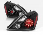 Nissan Altima Coupe 2008-2010 LED Tail Lights Black