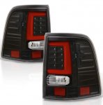 Ford Explorer 2002-2005 Black LED Tail Lights Red Tube