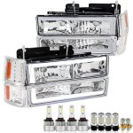 Chevy 2500 Pickup 1994-1998 LED Tube Headlights LED Bulbs Complete Kit Chevy 2500 Pickup 1994-1998 LED Tube Headlights LED Bulbs Complete Kit