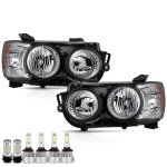 Chevy Sonic 2012-2016 Black LED Headlights LED Bulbs Complete Kit Chevy Sonic 2012-2016 Black LED Headlights LED Bulbs Complete Kit