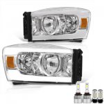 Dodge Ram 3500 2006-2009 LED DRL Headlights Bulbs Set Complete Kit