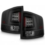 Isuzu Hombre 1996-2000 Black Smoked Tube LED Tail Lights