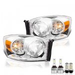 Dodge Ram 4500 2008-2010 LED Headlight Bulbs Set Complete Kit