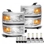 Chevy Silverado 6500 HD 2020-2026 Headlights LED Bulbs Complete Kit
