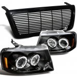 Lincoln Mark LT 2006-2008 Black Billet Grille and Projector Headlights Lincoln Mark LT 2006-2008 Black Billet Grille and Projector Headlights