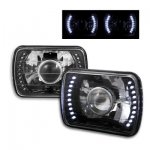 1980 Chevy El Camino LED Black Sealed Beam Projector Headlight Conversion