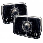 1989 Isuzu Amigo Black Sealed Beam Projector Headlight Conversion
