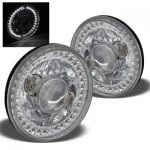 1970 Dodge Pickup Truck White LED Sealed Beam Projector Headlight Conversion