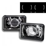 1984 Honda Civic LED Black Sealed Beam Projector Headlight Conversion