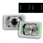 1989 Ford LTD Crown Victoria Green LED Sealed Beam Projector Headlight Conversion