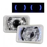 1984 Toyota Camry Blue LED Sealed Beam Projector Headlight Conversion