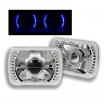 1989 Jeep Comanche Blue LED Sealed Beam Projector Headlight Conversion