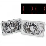 1987 Chevy Cavalier Red LED Sealed Beam Headlight Conversion