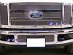2008 Ford F450 Super Duty Polished Aluminum Lower Bumper Billet Grille Insert