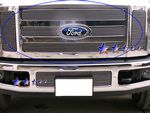 Ford F350 Super Duty 2008-2010 Polished Aluminum Billet Grille Insert