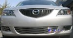 2006 Mazda 3 Sedan Aluminum Lower Bumper Billet Grille Insert