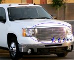 2008 GMC Sierra 2500HD Aluminum Billet Grille Insert