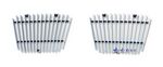 2007 Chevy Avalanche Polished Aluminum Lower Bumper Vertical Billet Grille Insert