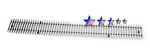 2009 Ford Escape Polished Aluminum Vertical Lower Bumper Billet Grille Insert