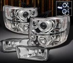 2007 Chevy Silverado Clear Halo Projector Headlights and Fog Lights